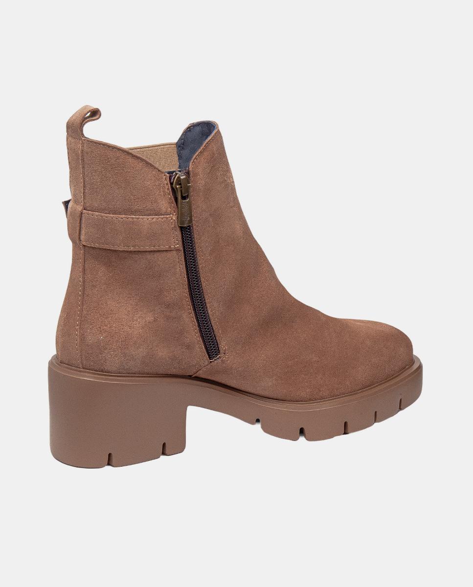 Botines de mujer hebilla de adorno suela de tacon medio