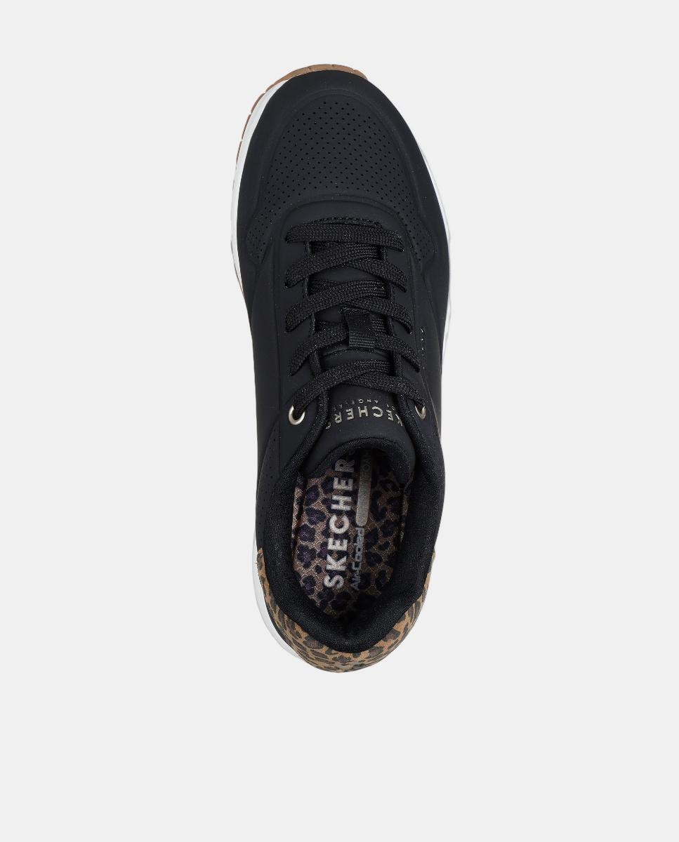 Deportivo mujer piel y camara de aire - Skechers - Negro Negro-3