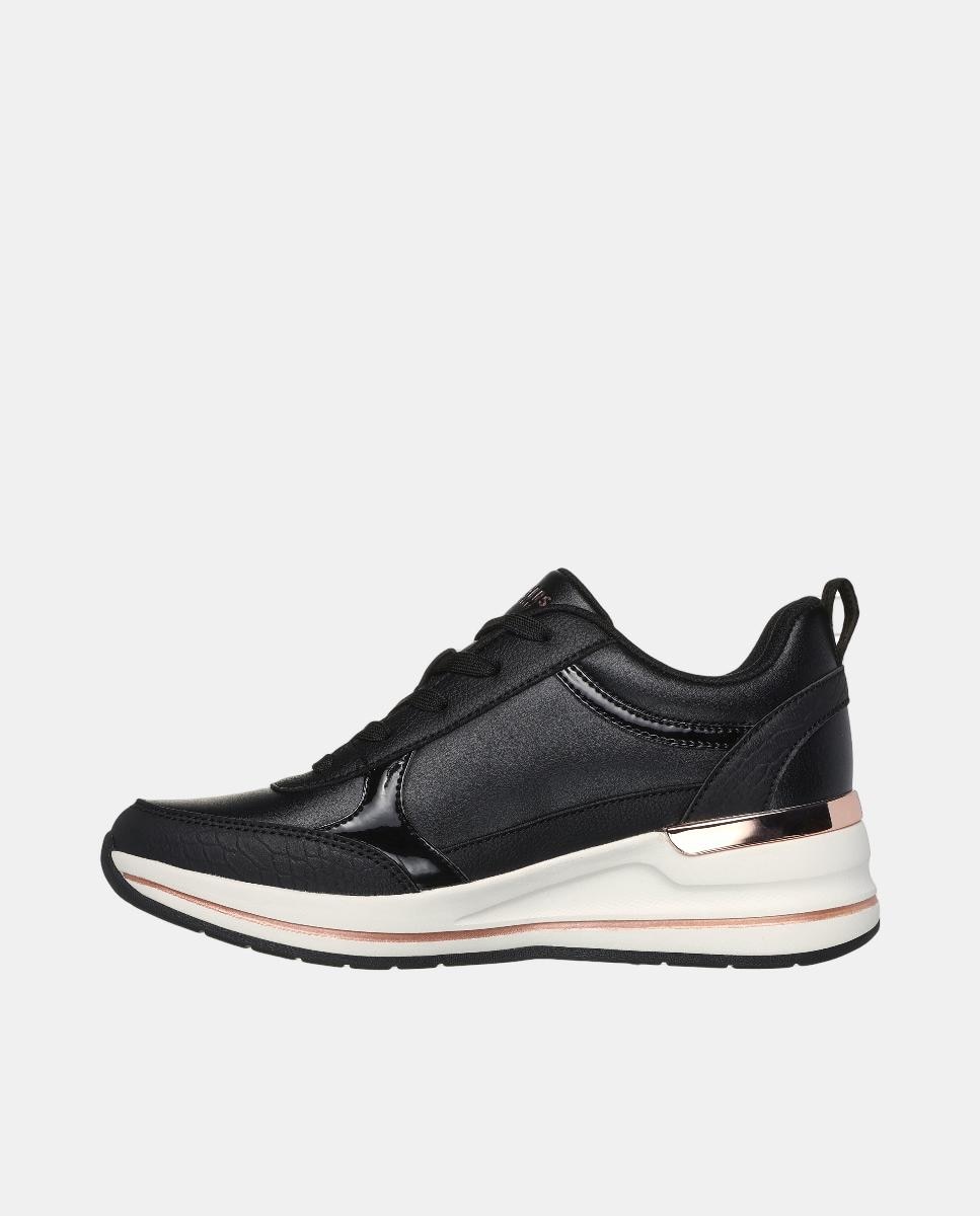 Deportivo casual con cuña - Skechers - Negro Negro-3