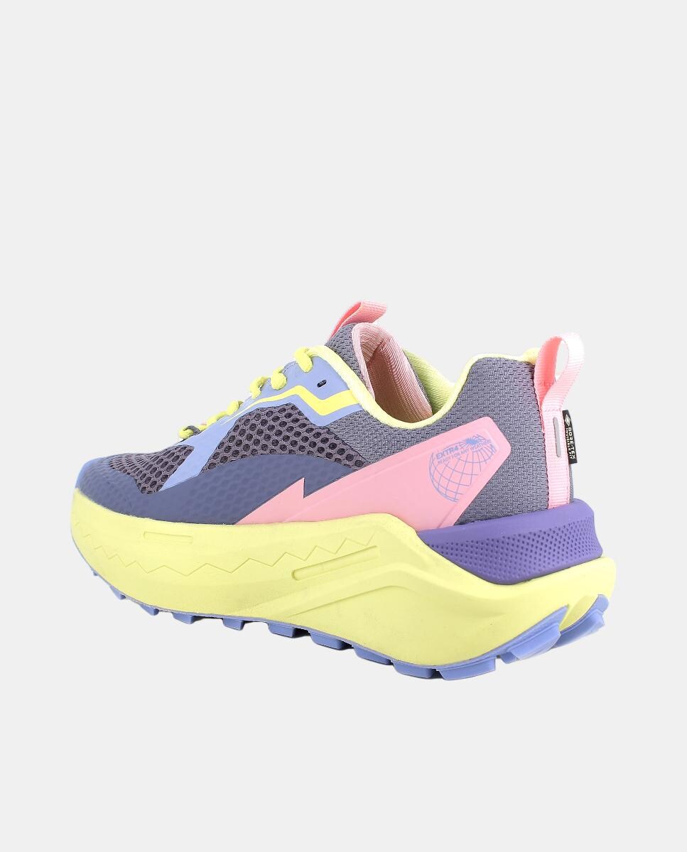 Sapatilhas em Tecido e PU com Forro Goretex Invisible Fit e Atacadores Multicolor-3