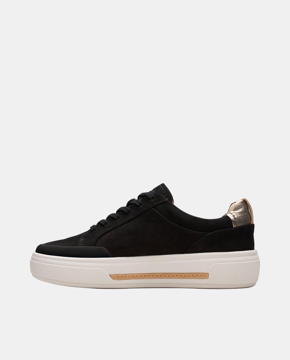 Sapatilhas Hollyhock Zip em Nobuck com Sola EVA Preto-3
