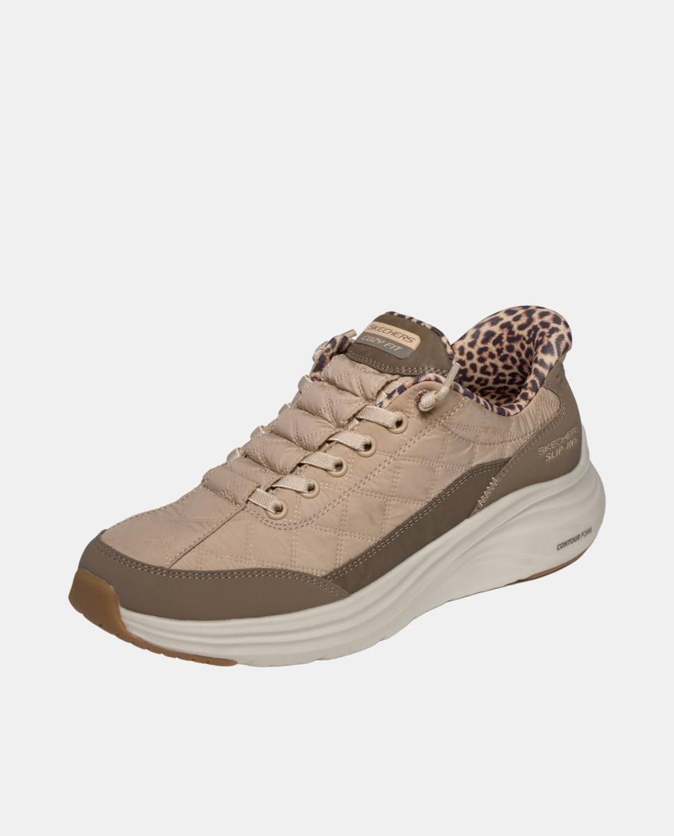 Sapatilhas Cozy Fit e Slip Ins Bege-2