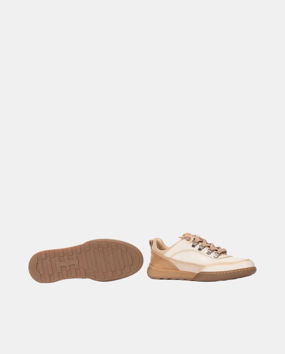 Zapatillas de mujer de piel con plantilla Memory Foam extraíble - Pikolinos - Blanco Blanco-5