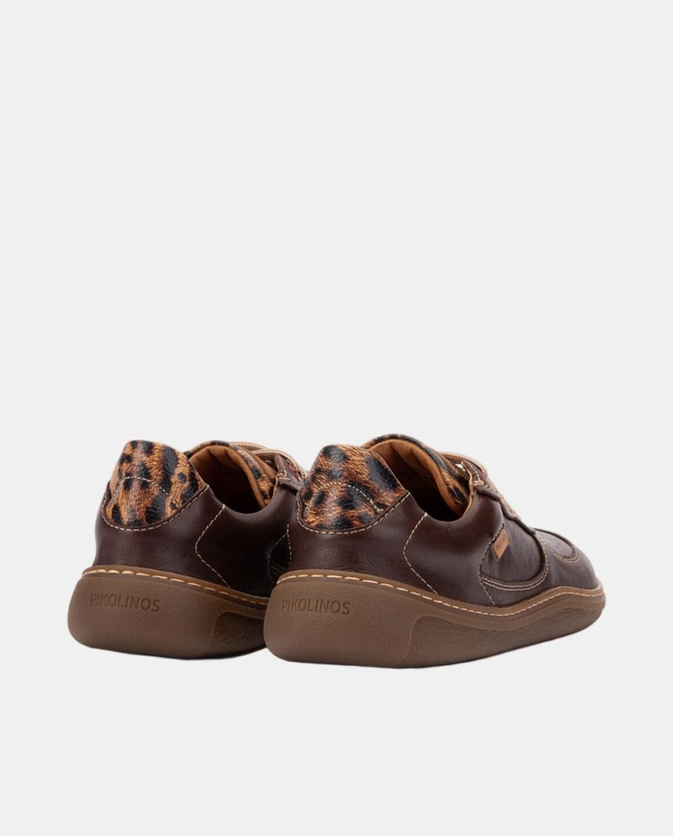 Zapatillas de piel Barefoot unisex en color - Pikolinos - Marrón oscuro Marrón oscuro-3
