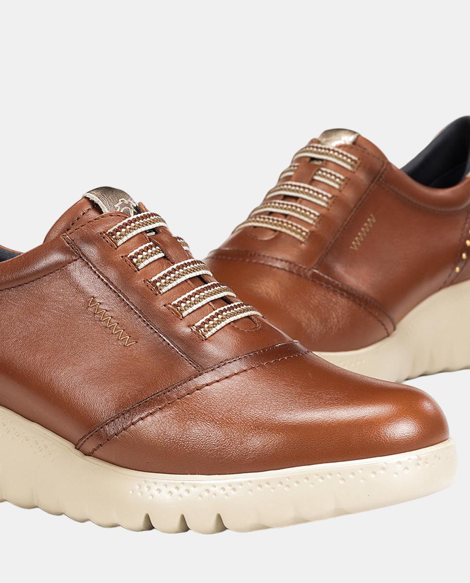 Sapatos em Pele com Fecho de Elásticos Couro-7