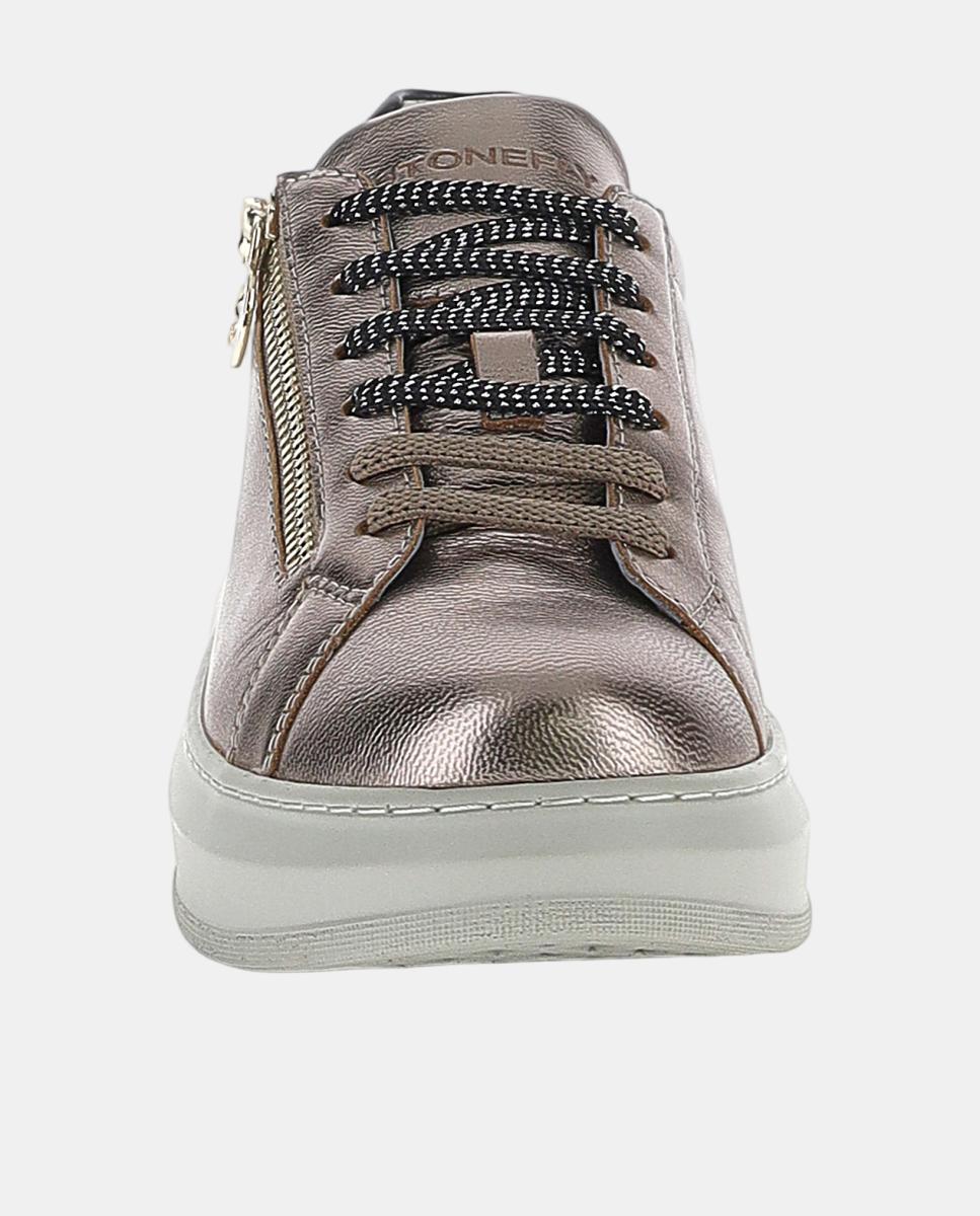 Deportivo de mujer tipo casco con cremallera - Stonefly - Plata Plata-4