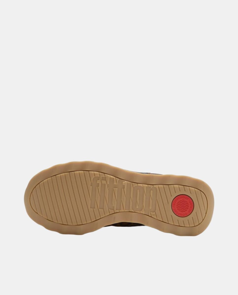Deportiva de mujer Retro Q ff de piel con estampado de leopardo - FitFlop - Multicolor Multicolor-6