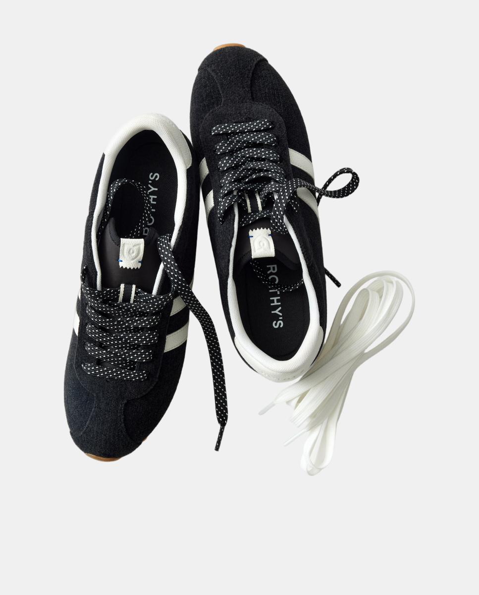 Deportivo Ivy mujer diseño retro y tejido de punto - Rothy´s - Negro Negro-4
