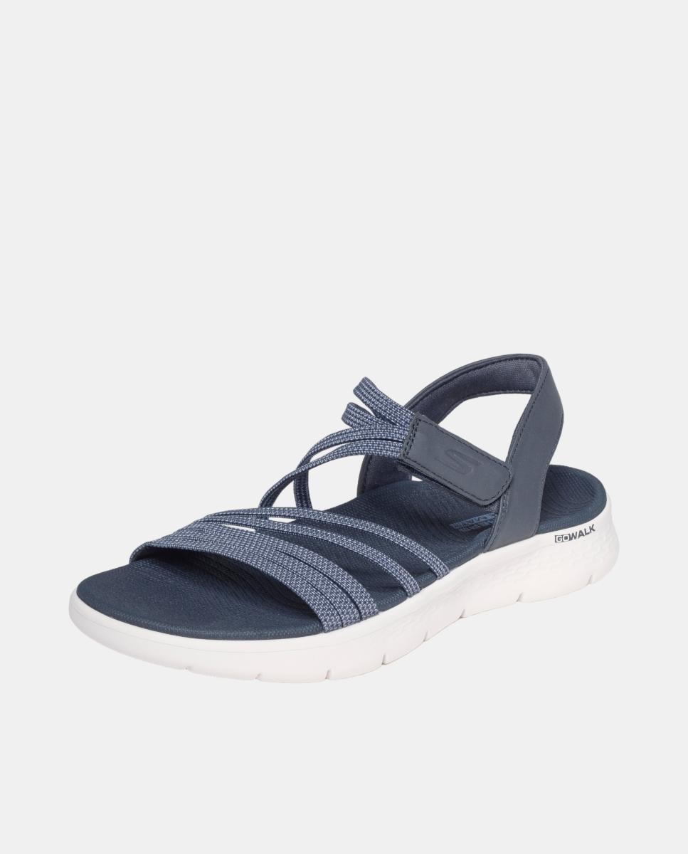 Sandalia sport con ajuste de velcro - Skechers - Beige Azul marino-2