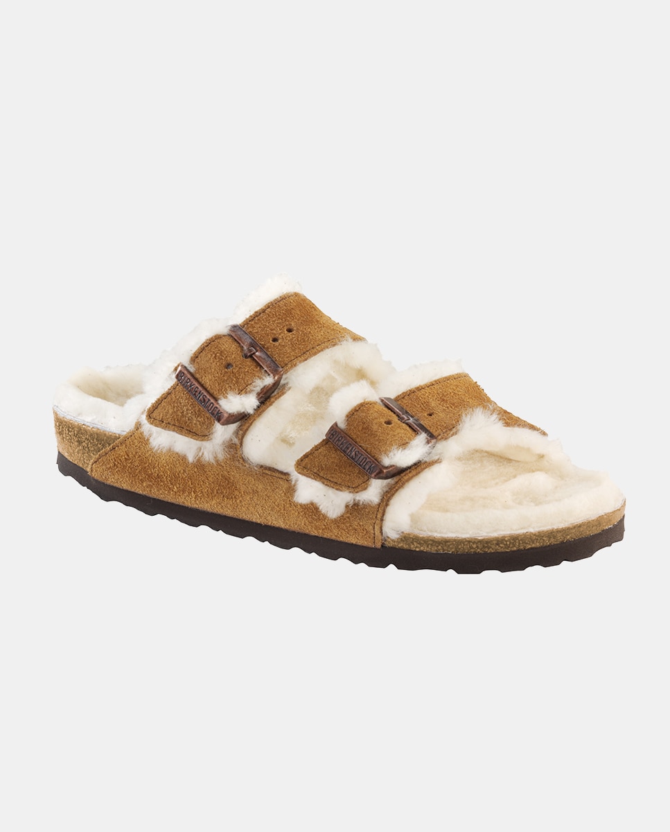 Sandálias Arizona Castanho-2