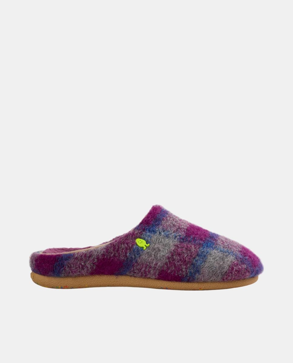 Imagen 1 de Zapatillas de casa con estampado de cuadros - Hot Potatoes - Lila Lila