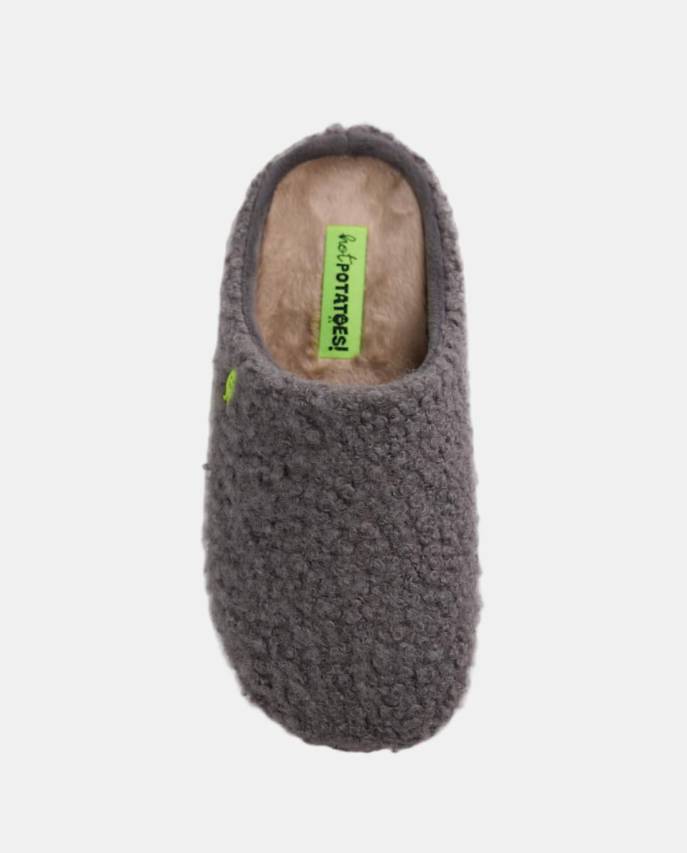Imagen 3 de Zapatillas de casa pelo borreguito - Hot Potatoes - Grises Grises