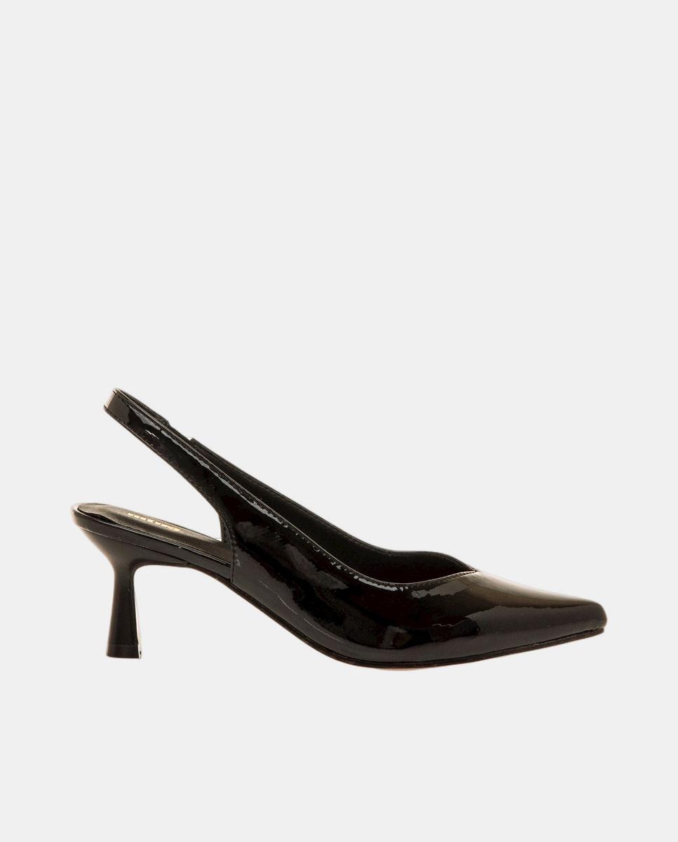 Sapatos de Salto Tipo Mules Preto-1