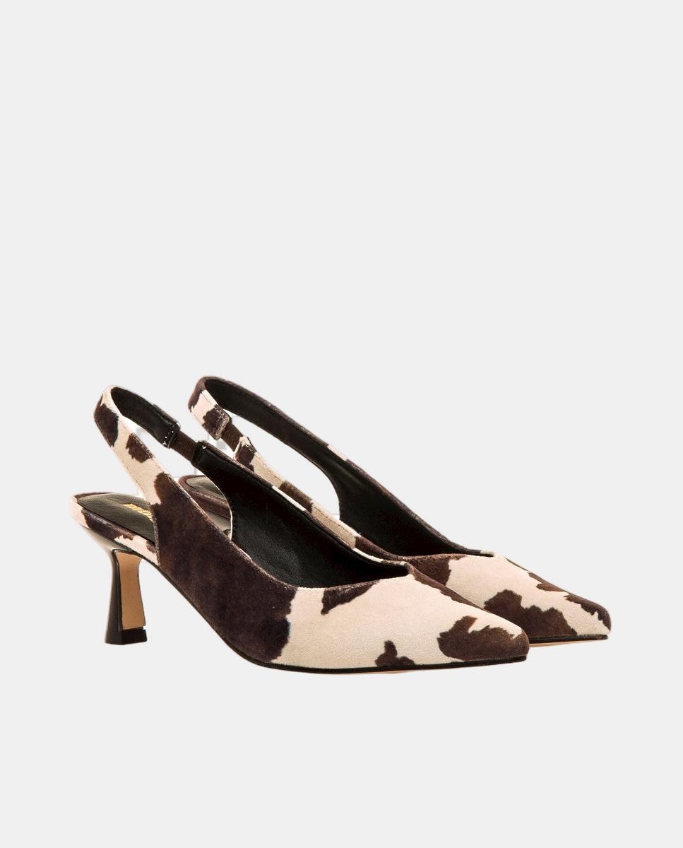 Zapatos de tacón destalonados para mujer - Mustang - Marrón piedra Marrón piedra-2