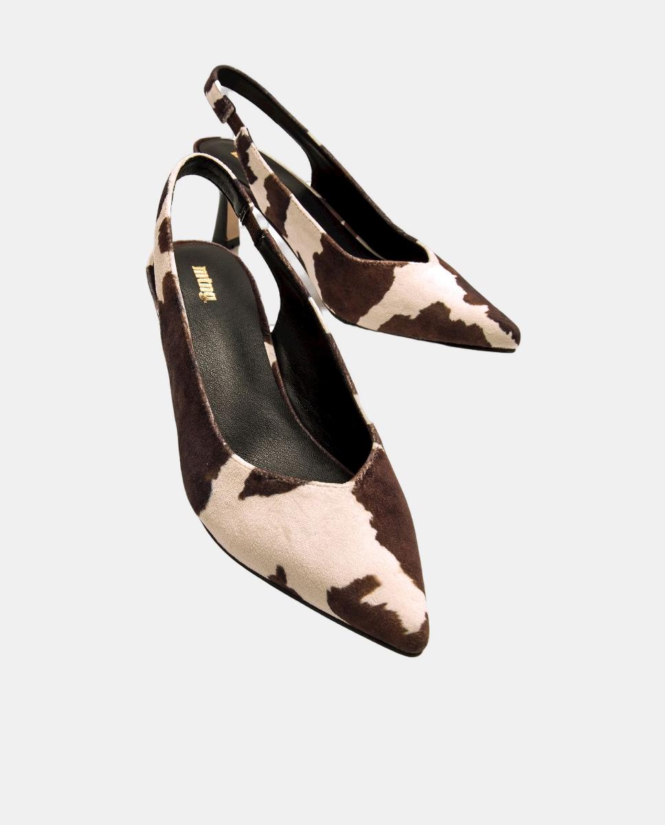 Zapatos de tacón destalonados para mujer - Mustang - Marrón piedra Marrón piedra-4