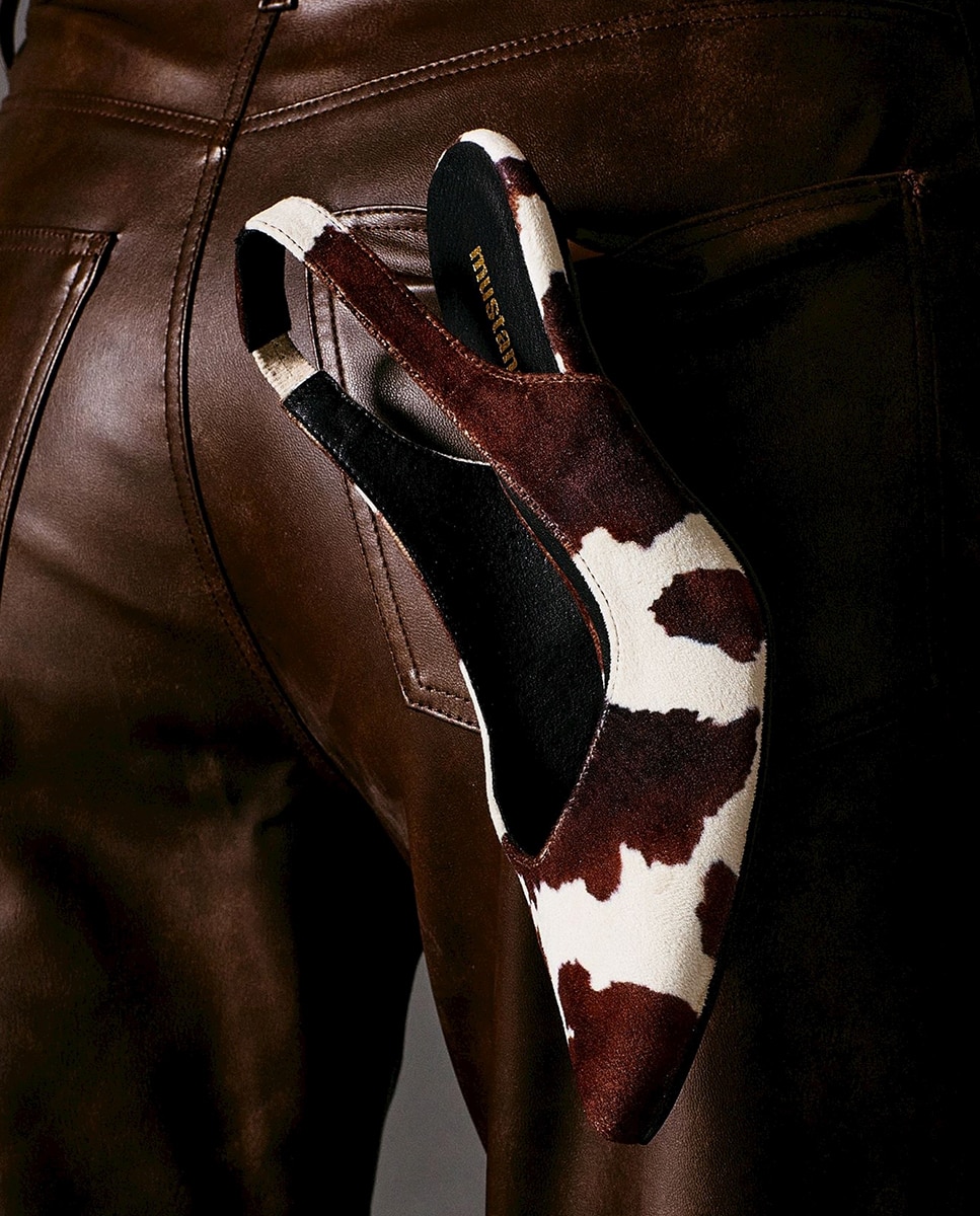 Zapatos de tacón destalonados para mujer - Mustang - Marrón piedra Marrón piedra-5