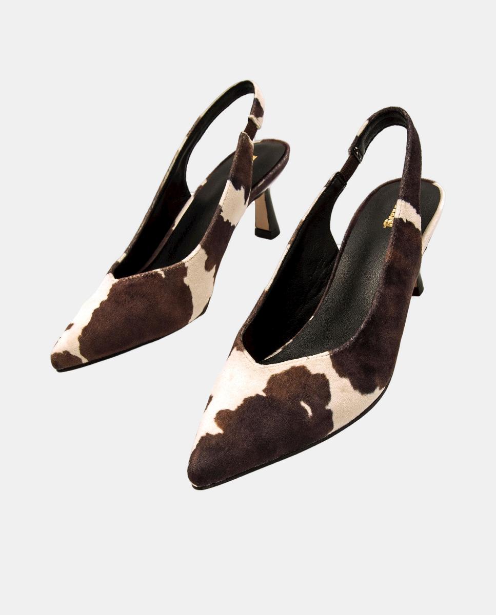 Zapatos de tacón destalonados para mujer - Mustang - Marrón piedra Marrón piedra-6