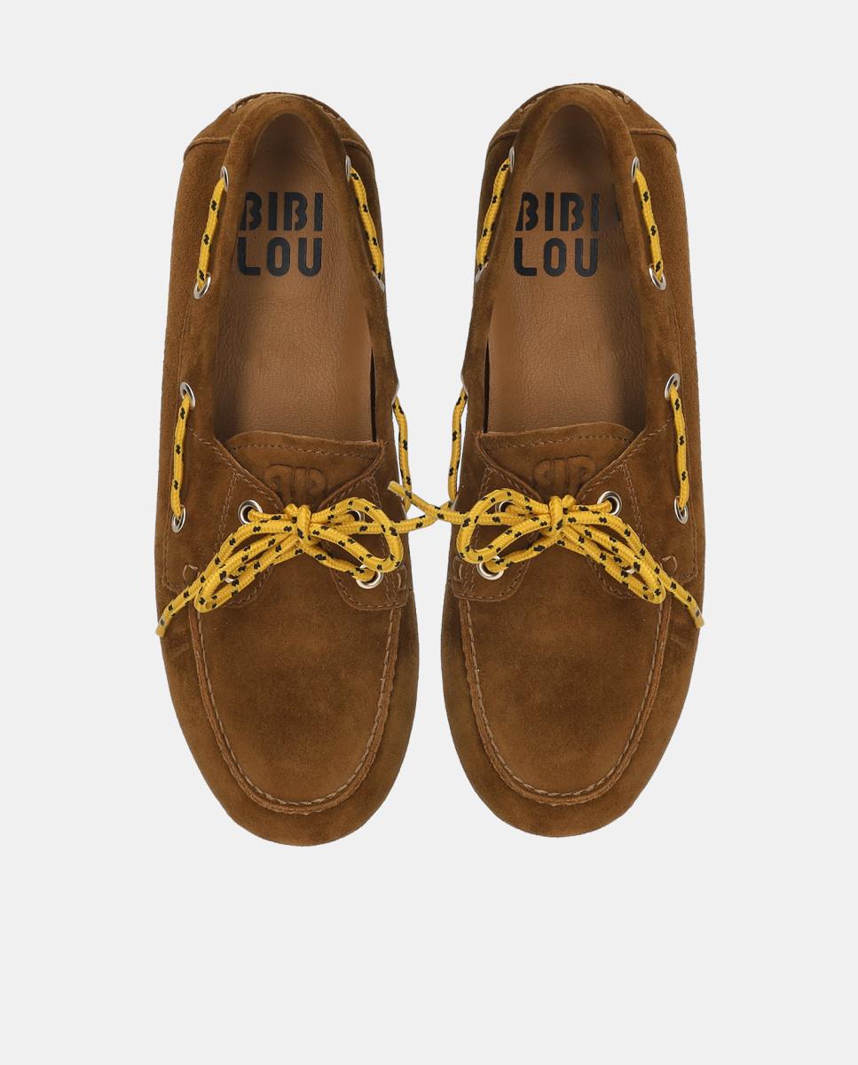 Mocassins Náuticos com Atacadores Couro-4