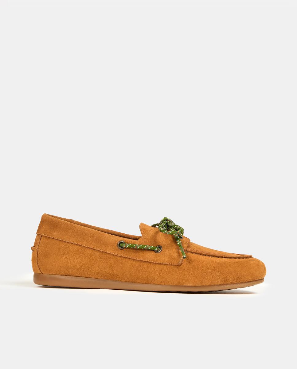 Zapato plano de mujer tipo nautico en piel - Bryan Stepwise - Cuero Cuero-1