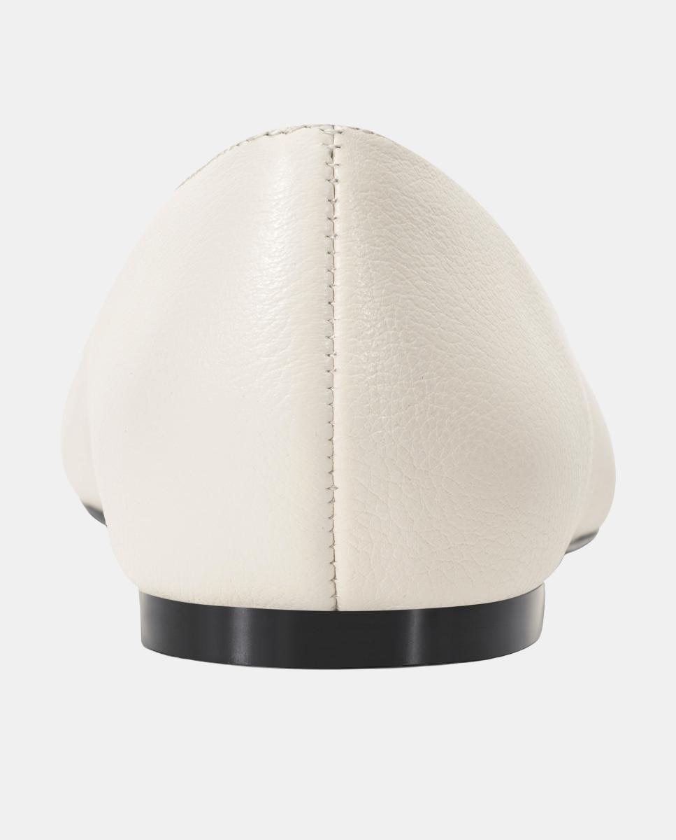 Sapatos Rasos Tipo Sabrinas Branco-marfim-2