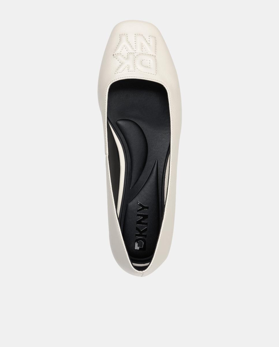 Sapatos Rasos Tipo Sabrinas Branco-marfim-3