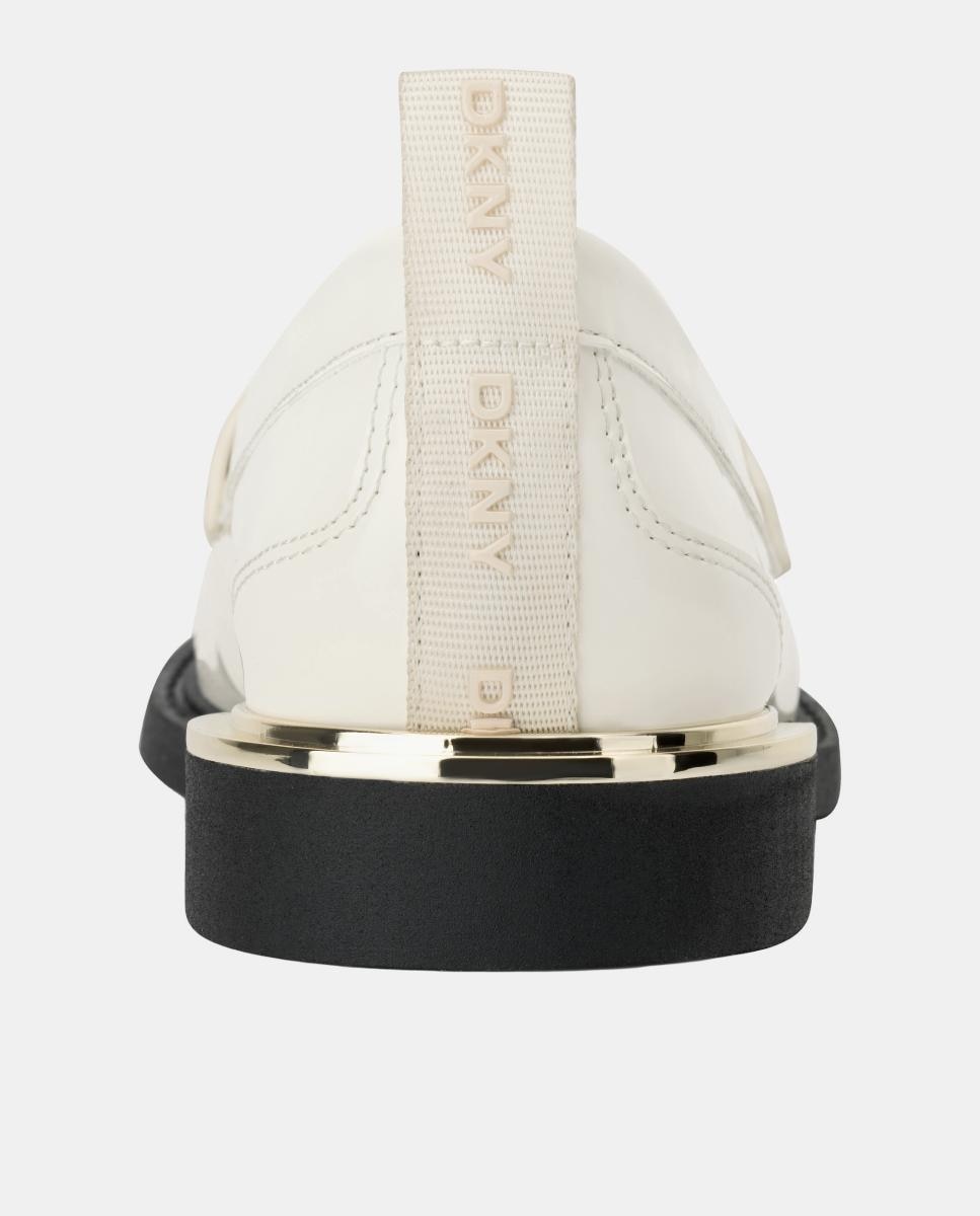 Sapatos Rasos Tipo Mocassins Branco-marfim-4