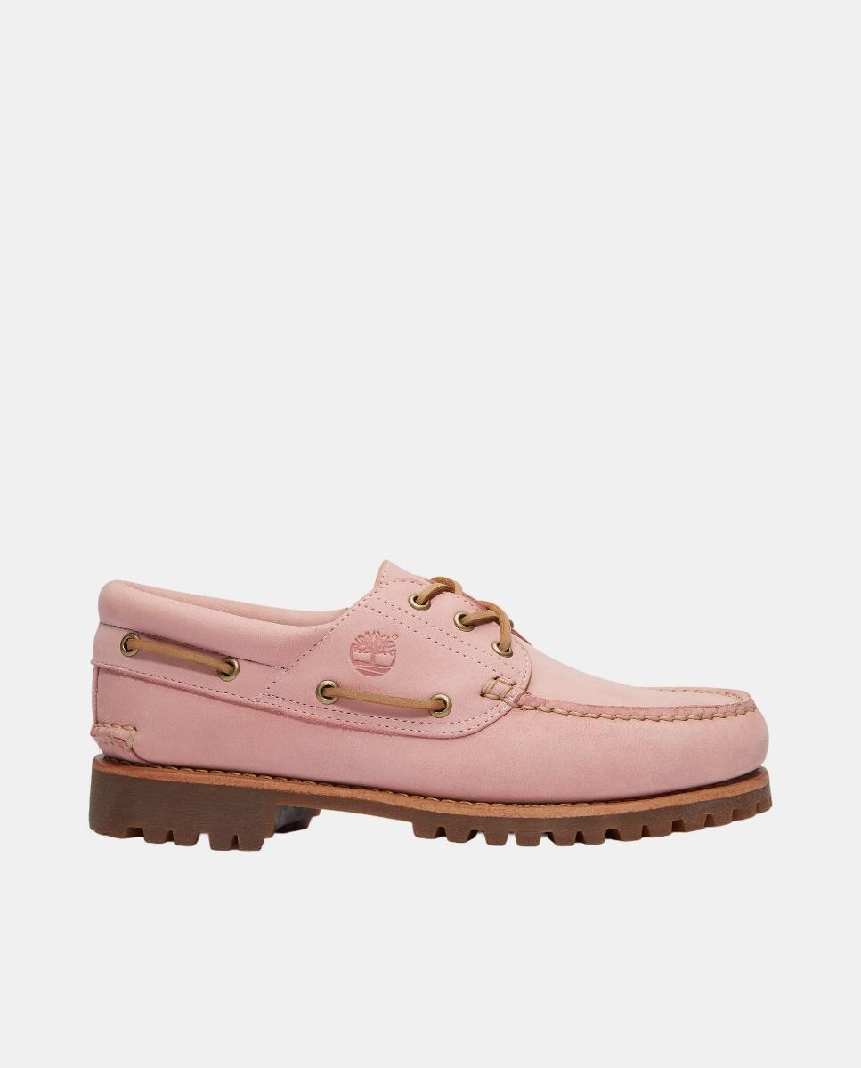 Náuticos de 3 Ilhós Cosidos à Mão Authentic Rosa-claro-1