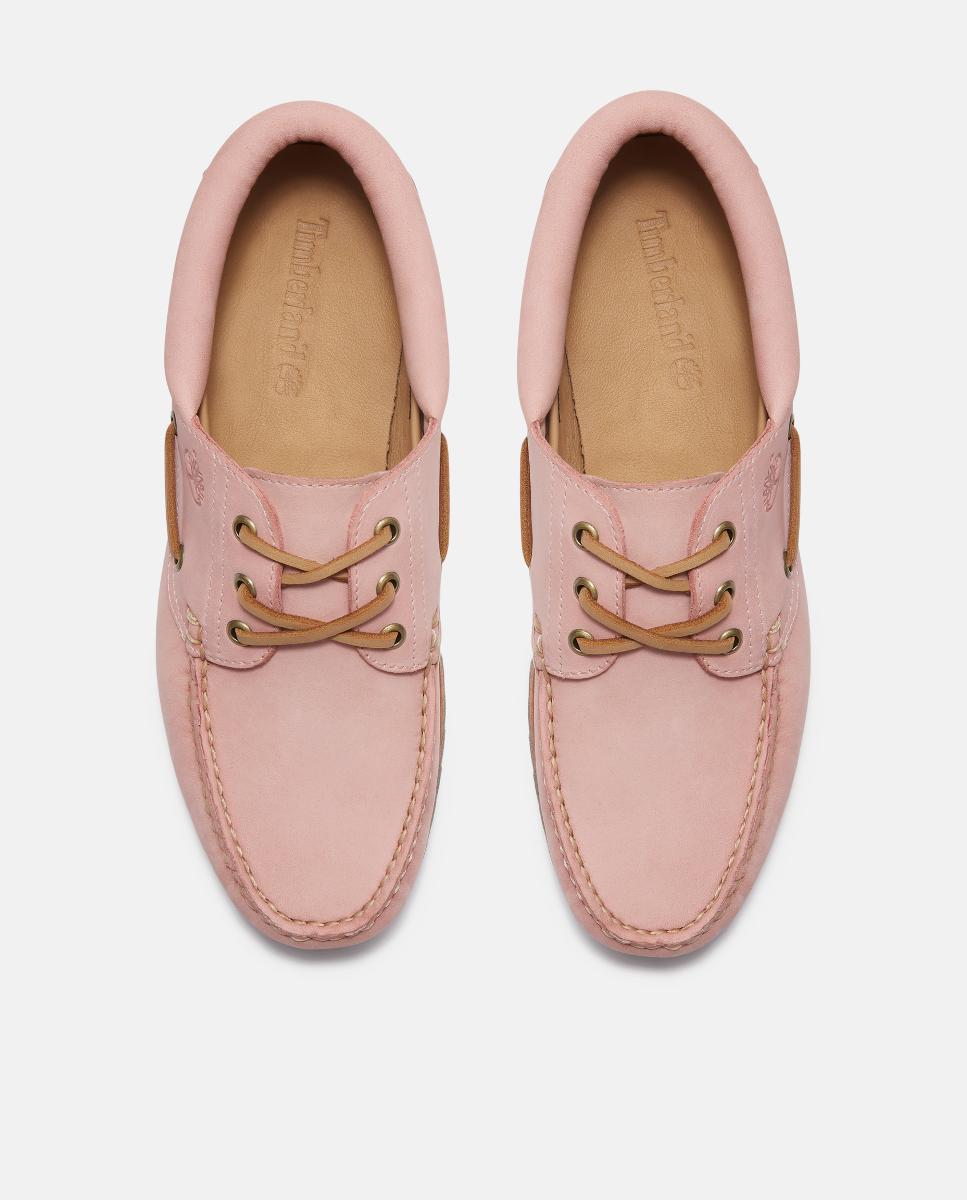 Náuticos de 3 Ilhós Cosidos à Mão Authentic Rosa-claro-2