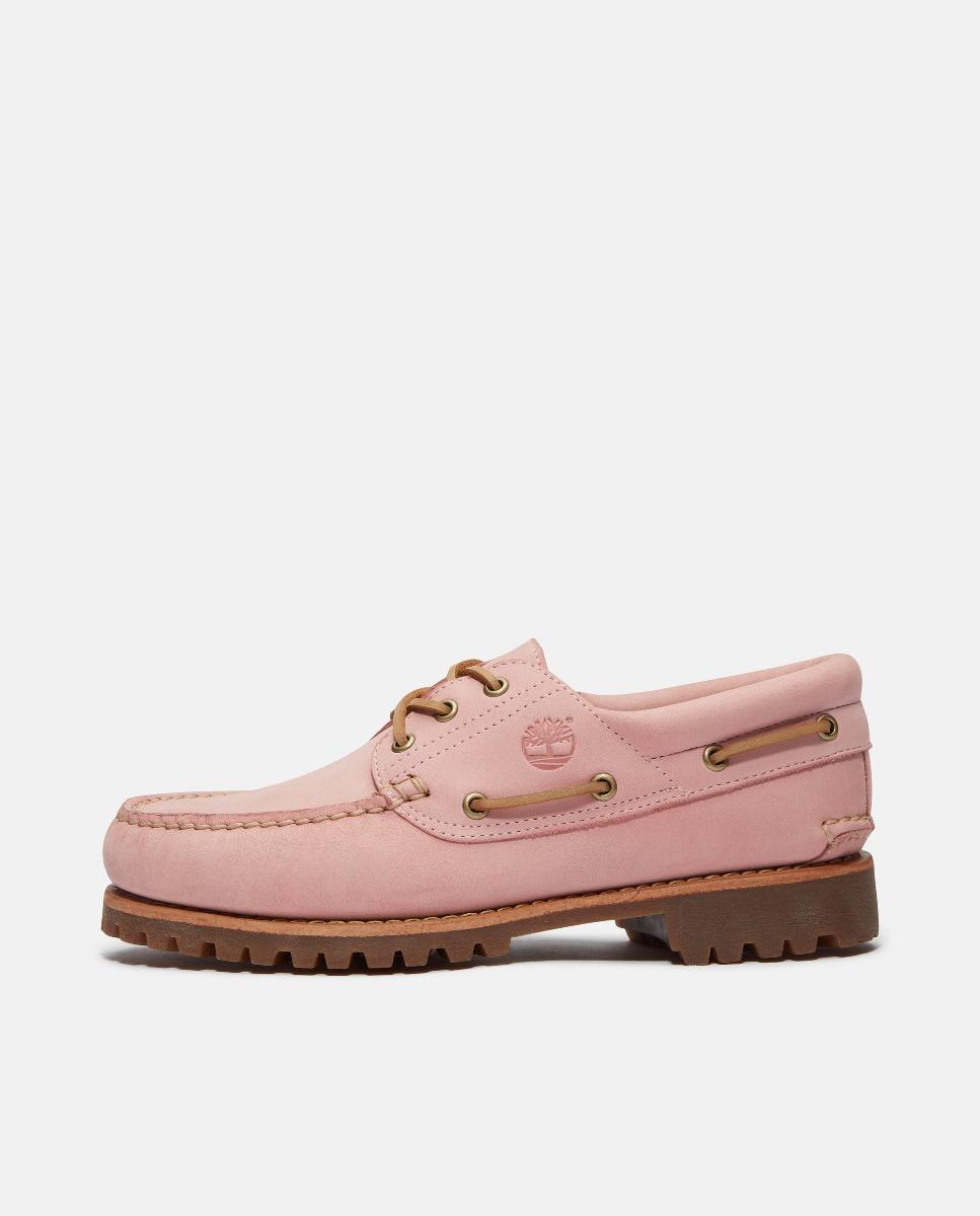 Náuticos de 3 Ilhós Cosidos à Mão Authentic Rosa-claro-8