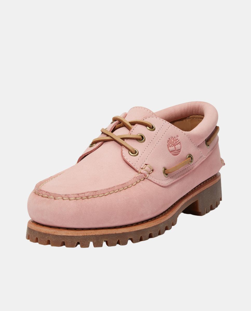 Náuticos de 3 Ilhós Cosidos à Mão Authentic Rosa-claro-9
