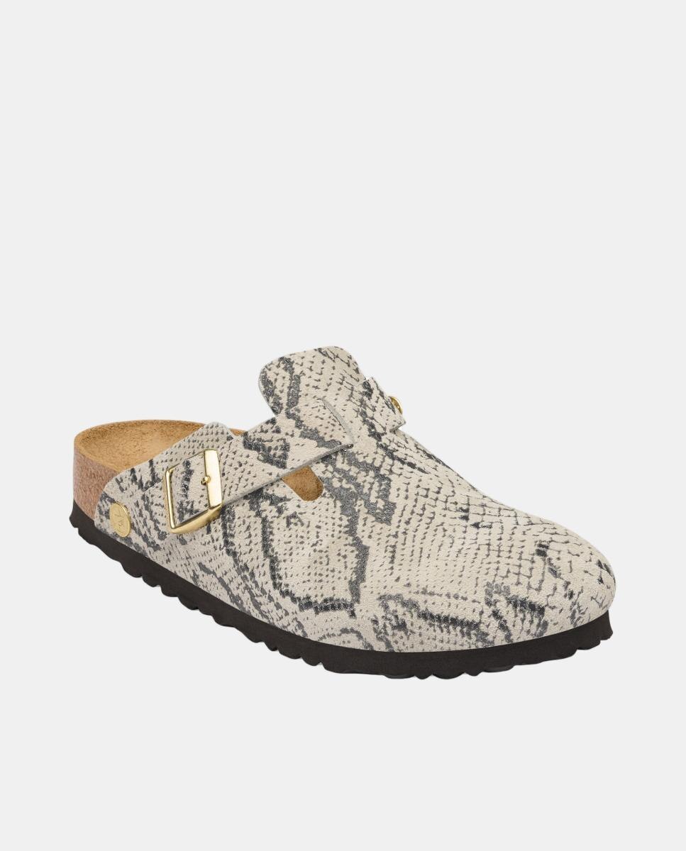 Zueco de mujer en ante - Birkenstock - Natural Natural-5