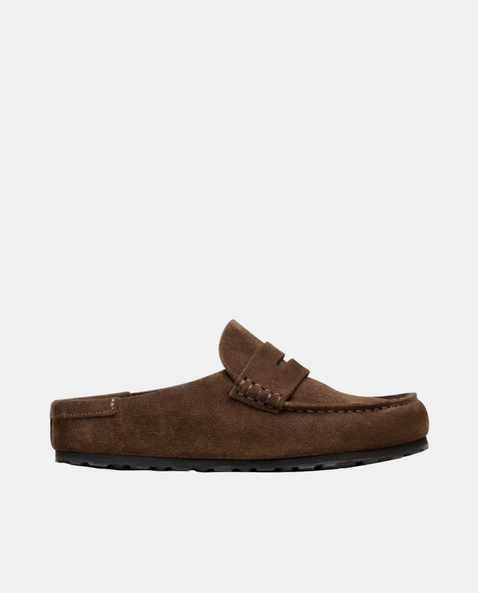 Mocasin de mujer en ante - Birkenstock - Marrón oscuro Marrón oscuro-1