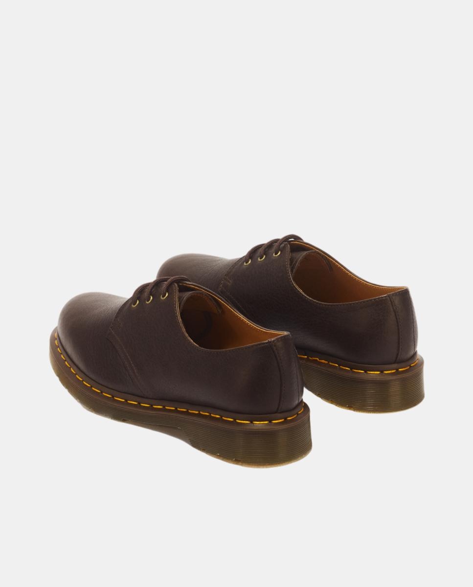 Sapatos 1461 de mulher em pele Ambassador Castanho-escuro-3
