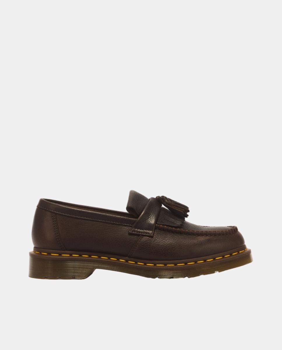 Mocasines adrian de hombre yellow stich de piel ambassador - Dr. Martens - Marrón oscuro Marrón oscuro-1