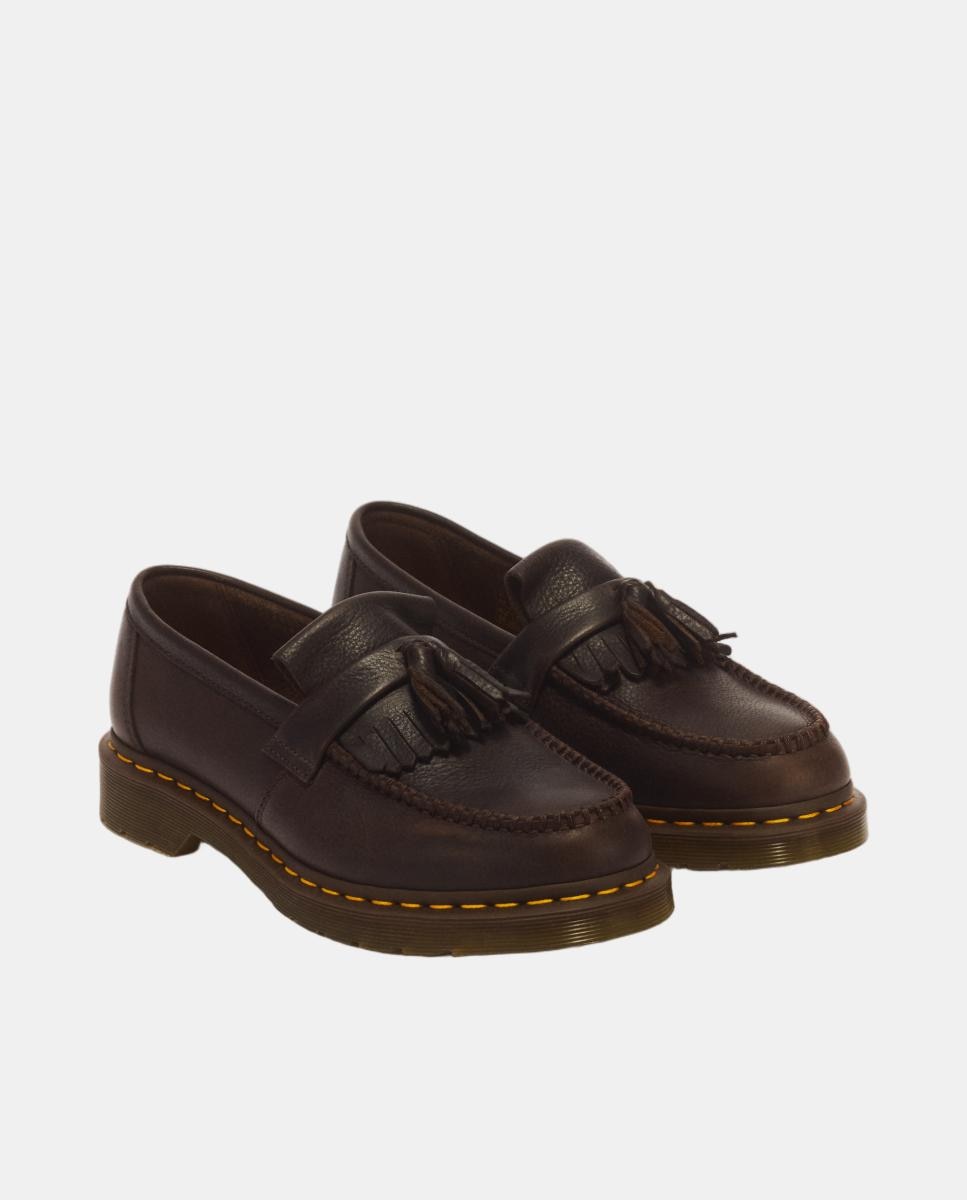 Mocasines adrian de hombre yellow stich de piel ambassador - Dr. Martens - Marrón oscuro Marrón oscuro-2