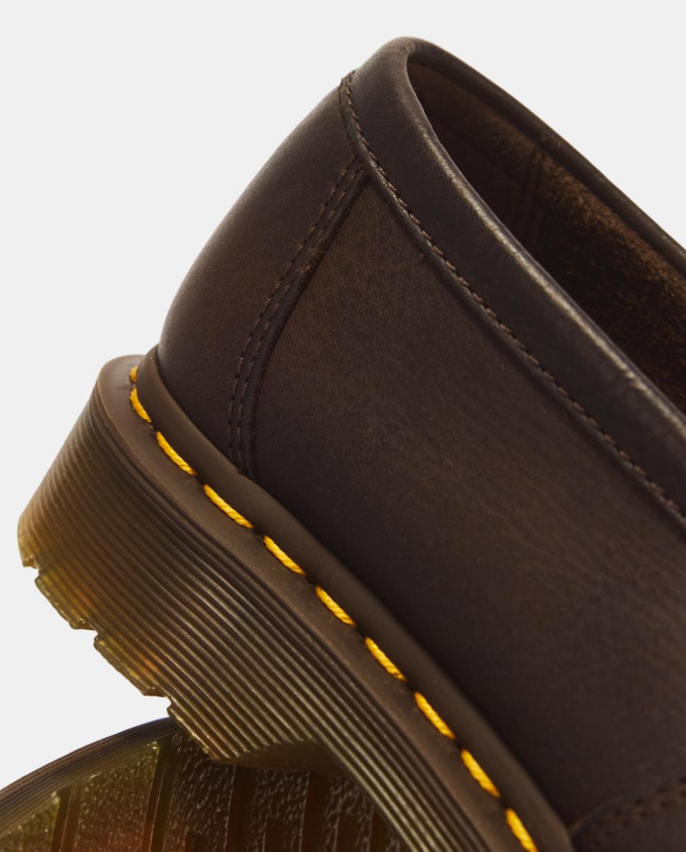 Mocasines adrian de hombre yellow stich de piel ambassador - Dr. Martens - Marrón oscuro Marrón oscuro-4