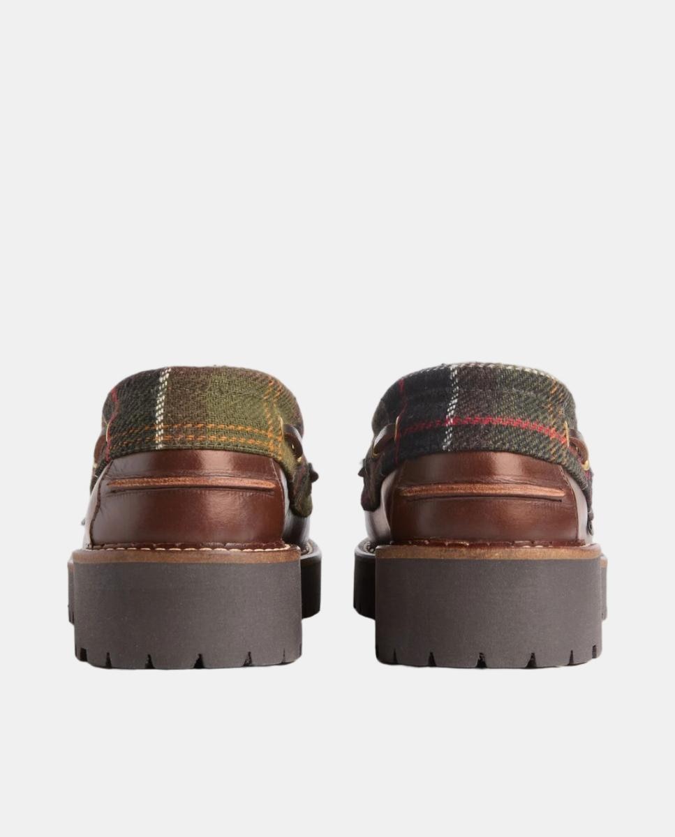 Imagen 3 de Naútico de piel de mujer de cordones - Barbour - Marrón Marrón