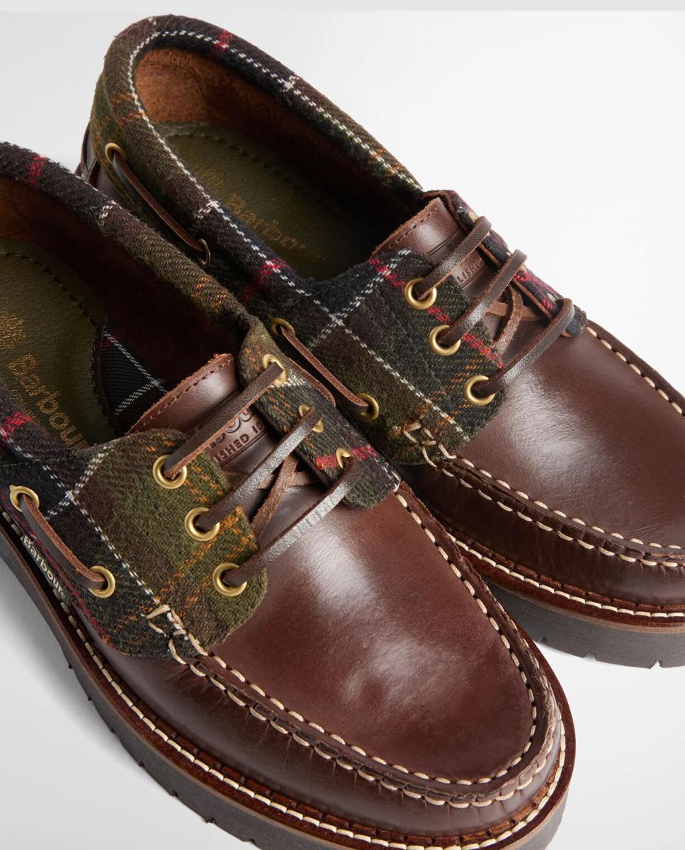 Imagen 4 de Naútico de piel de mujer de cordones - Barbour - Marrón Marrón