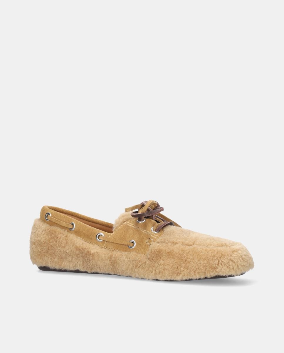Botins em Pele com Salto de Bloco Castanho-2