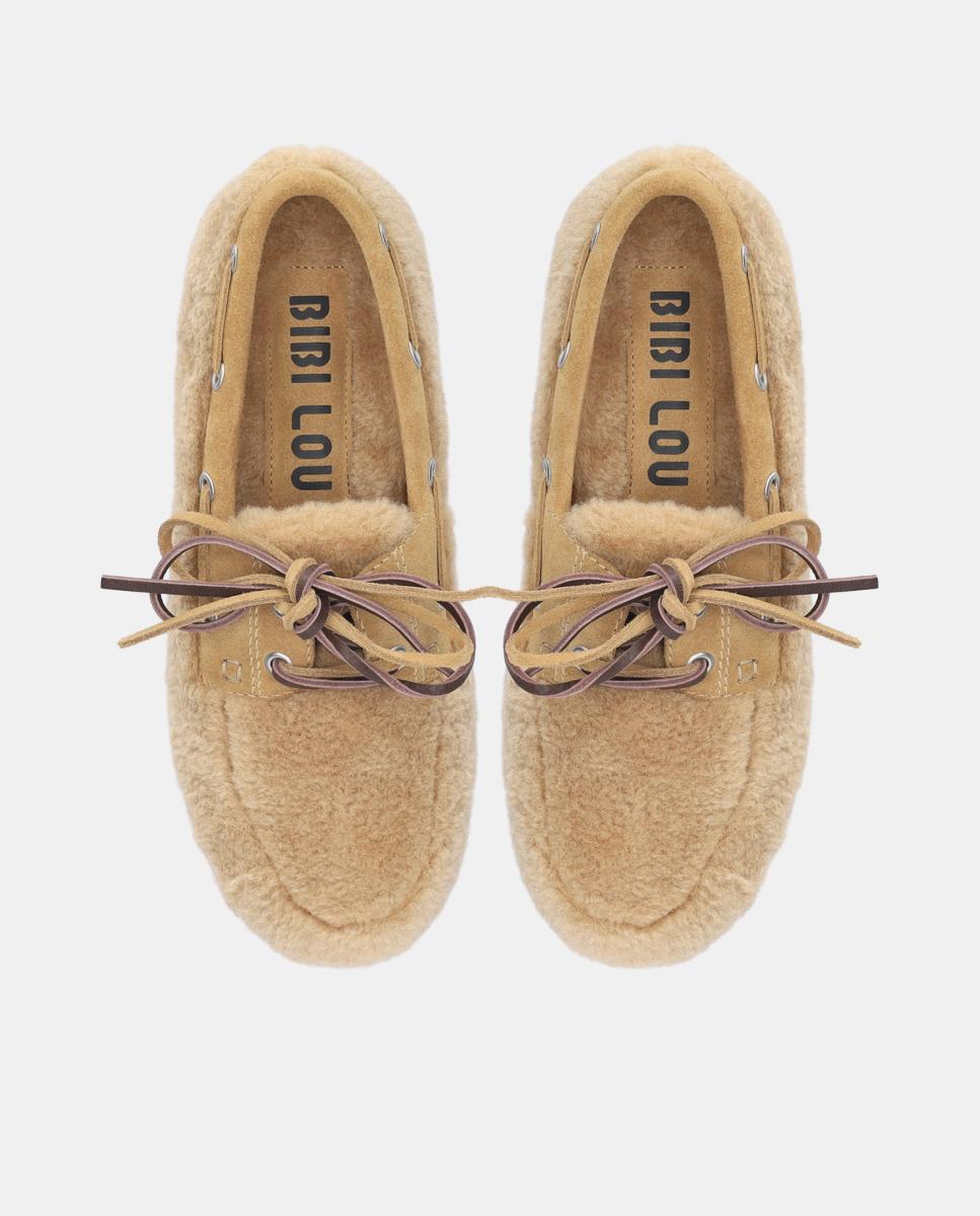 Botins em Pele com Salto de Bloco Castanho-4
