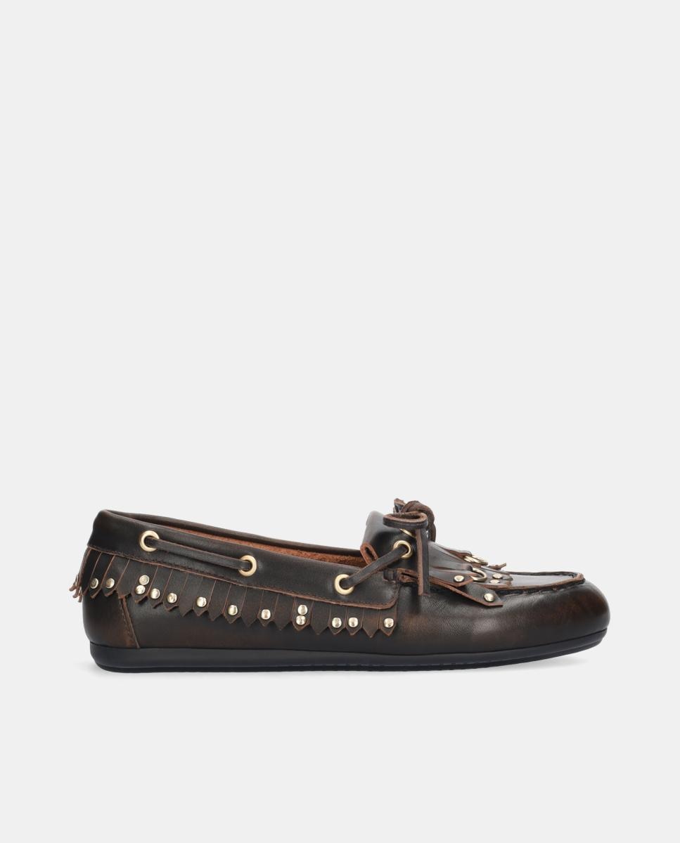 Imagem 0 de Mocassins em Pele com Franjas