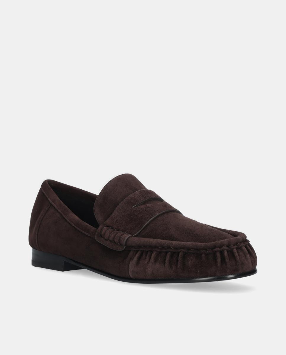Mocasin de mujer de Ante plano - Bibi Lou - Marrón Marrón-2