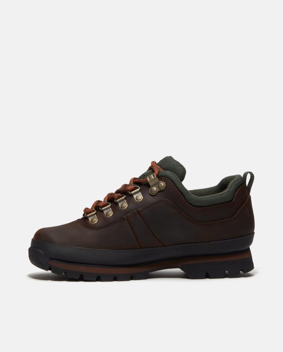 Sapatos com Atacadores Euro Hiker em Pele Castanho-escuro-6