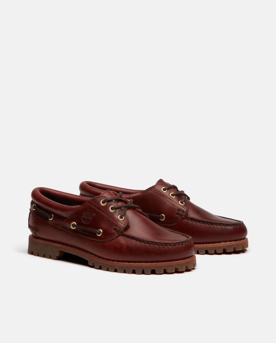 Náuticos Authentic em Pele Vermelho/Grená-2
