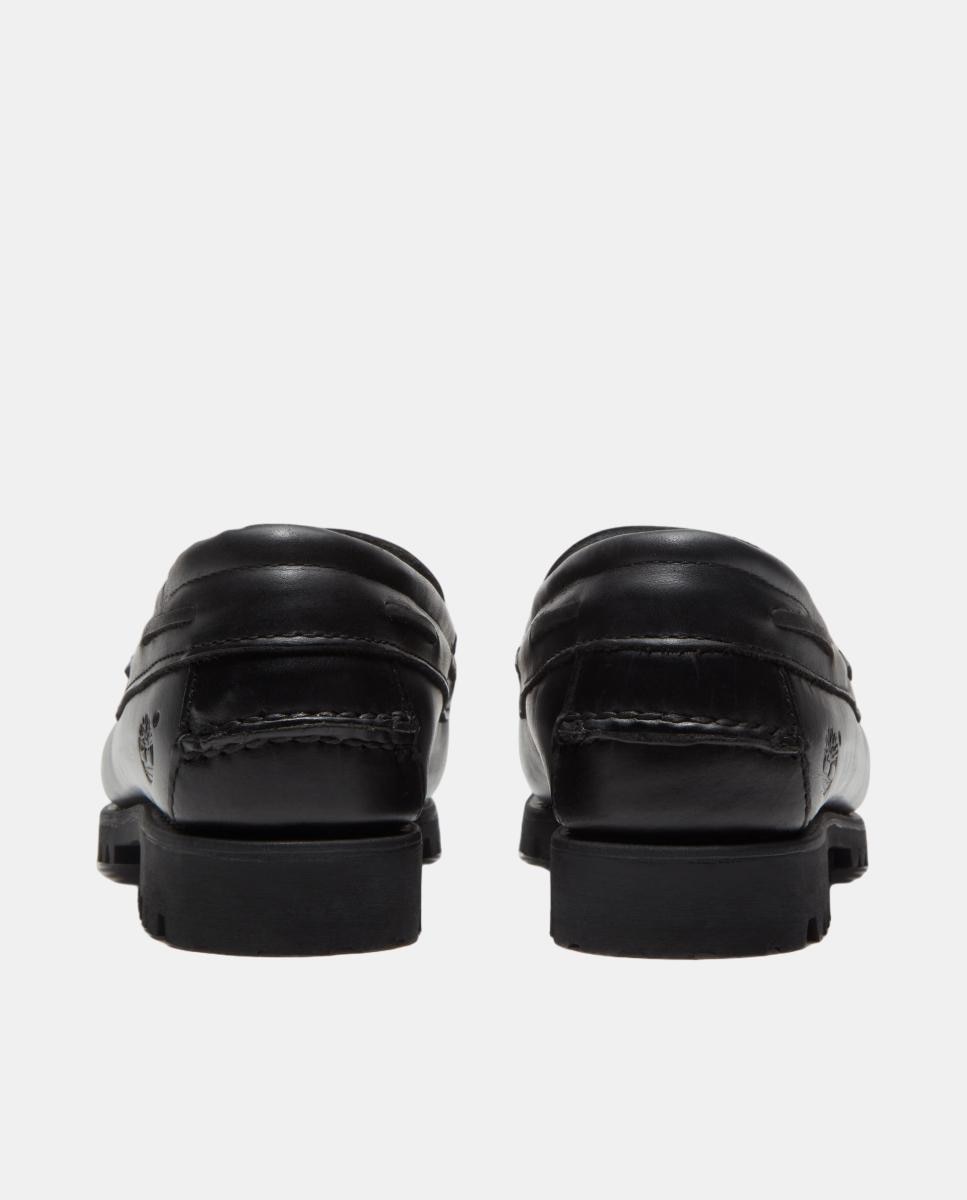 Mocassins com Borlas Authentic em Pele Preto-5