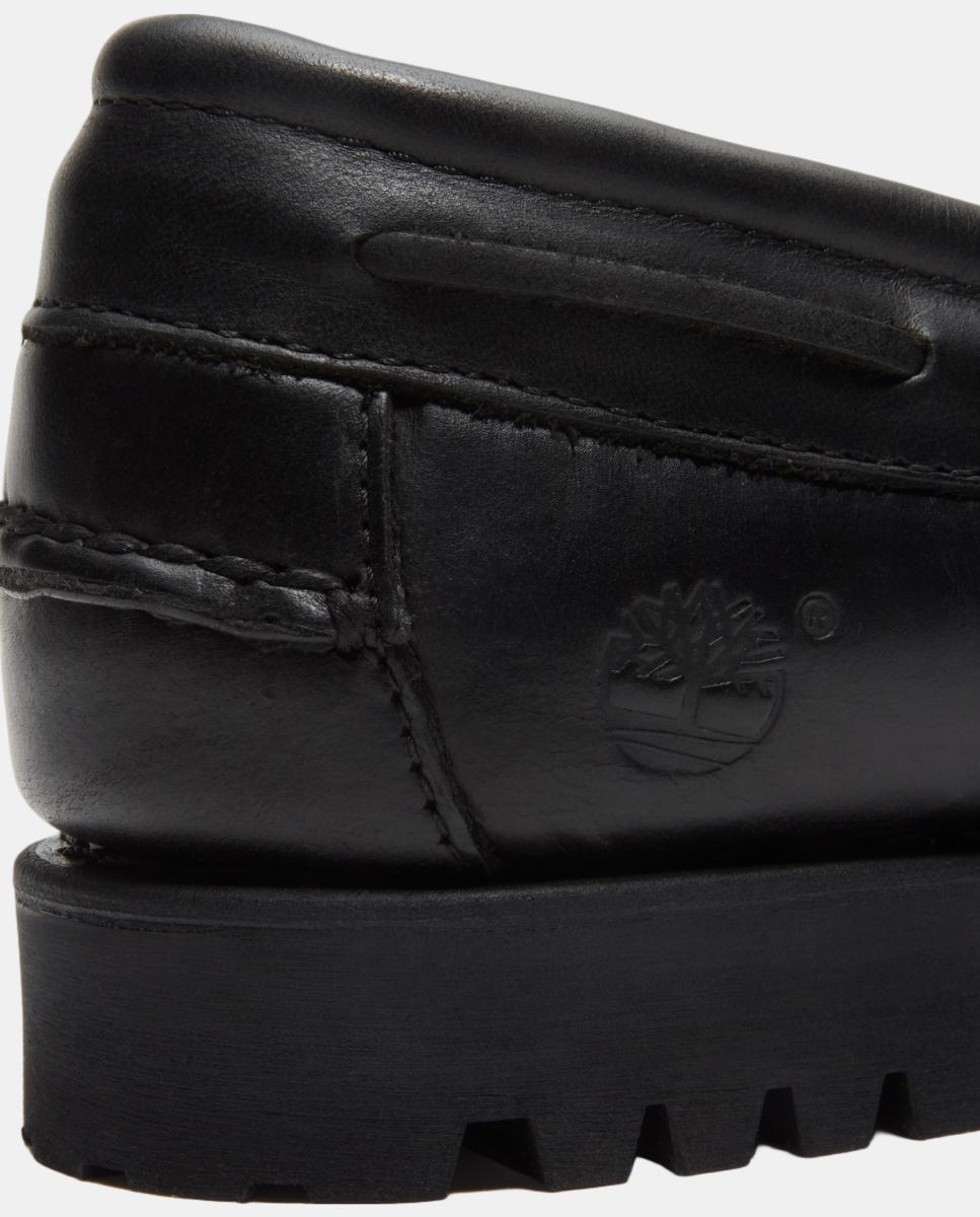 Mocassins com Borlas Authentic em Pele Preto-8