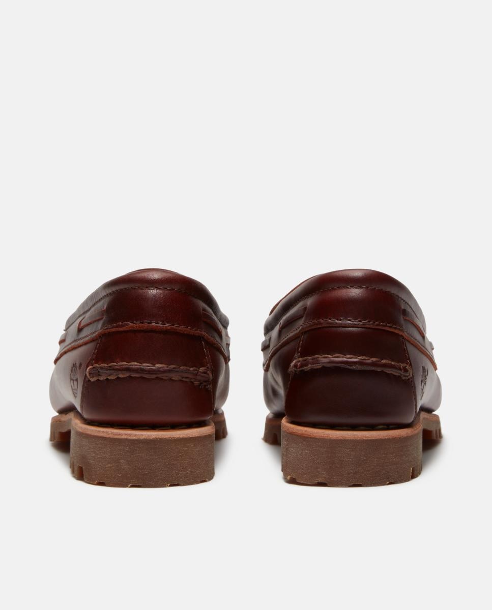 Mocassins com Borlas Authentic em Pele Castanho-6