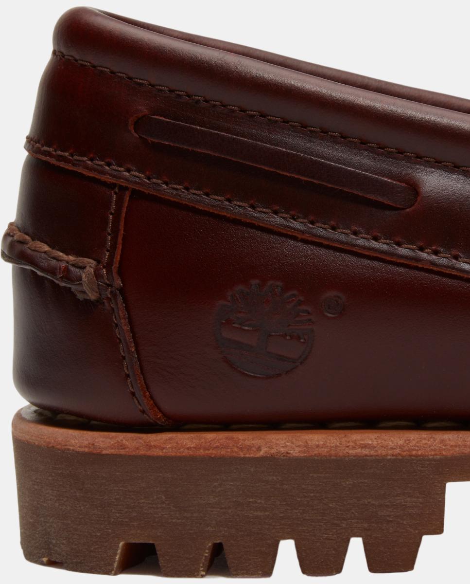 Mocassins com Borlas Authentic em Pele Castanho-9
