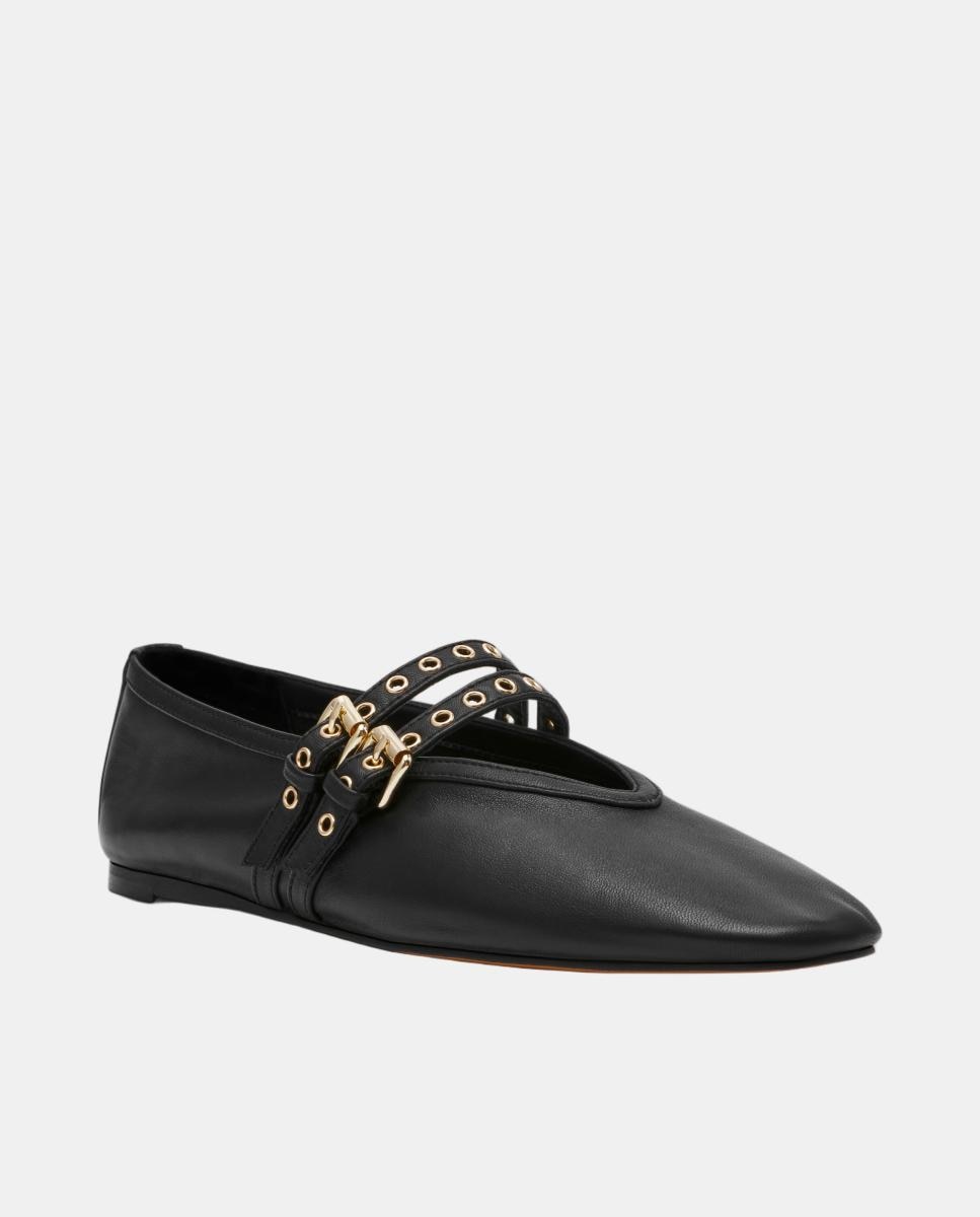 Bailarina mary jane lydia-l mujer de piel y hebillas - Steve Madden - Negro Negro-2