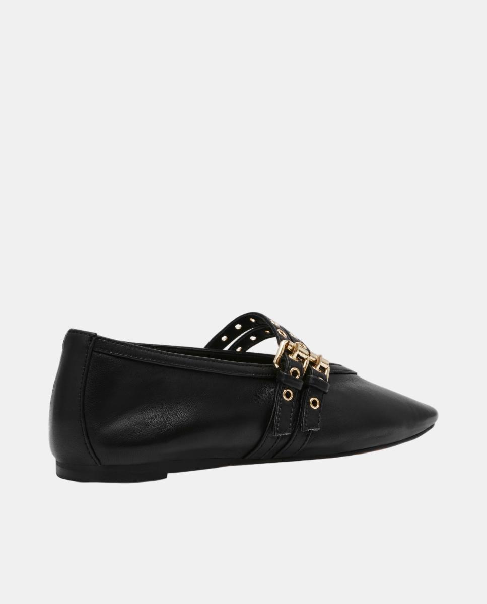 Bailarina mary jane lydia-l mujer de piel y hebillas - Steve Madden - Negro Negro-3